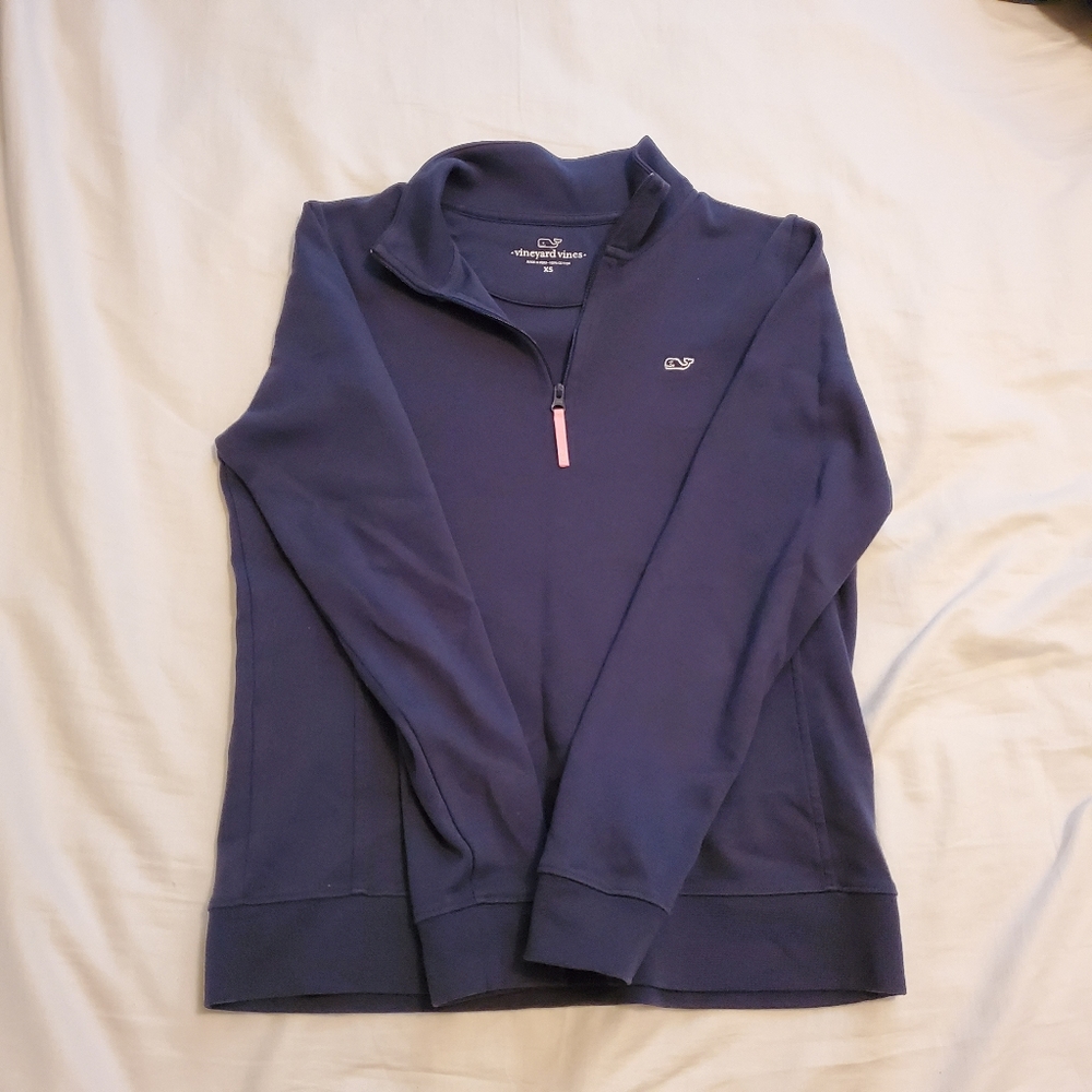 Navy Blue 1/4 Zip Vineyard Vines